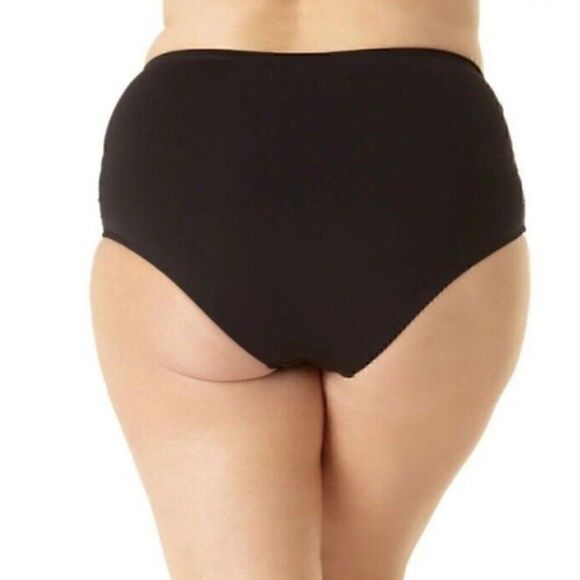 Anne Cole Plus Size Convertible High Waist Shirred Swim Bottom New Size 20W - Picture 3 of 10